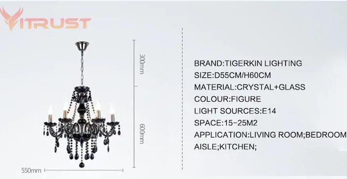 Modern Crystal Chandelier Decoration Tiffany Pendants chandelier Lighting Indoor Lamp  4/6/8/10/15/18 Arm Cristal Chandelier