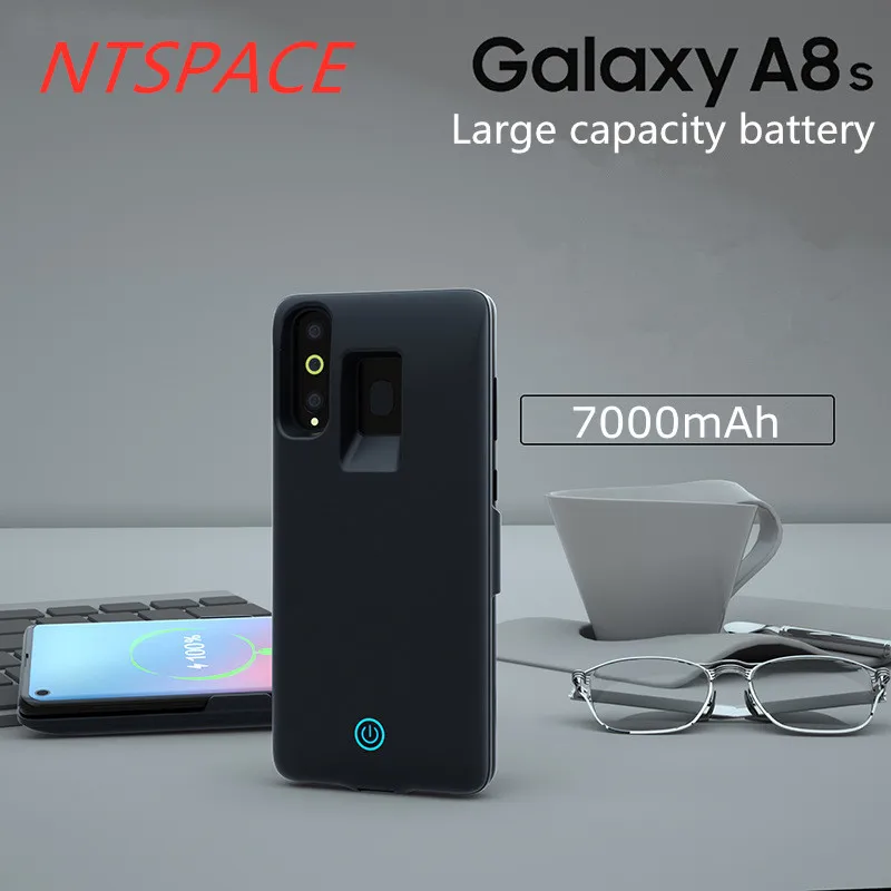 7000mAh Fashion Ultra Slim Fast Charger Battery Cover For Samsung Galaxy A8s Charging Case Portable Power Bank Pack Battery Case 7000mAh Fashion Ultra Slim Fast Charger Battery Cover For Samsung Galaxy A8s Charging Case Portable Power Bank Pack Battery Case