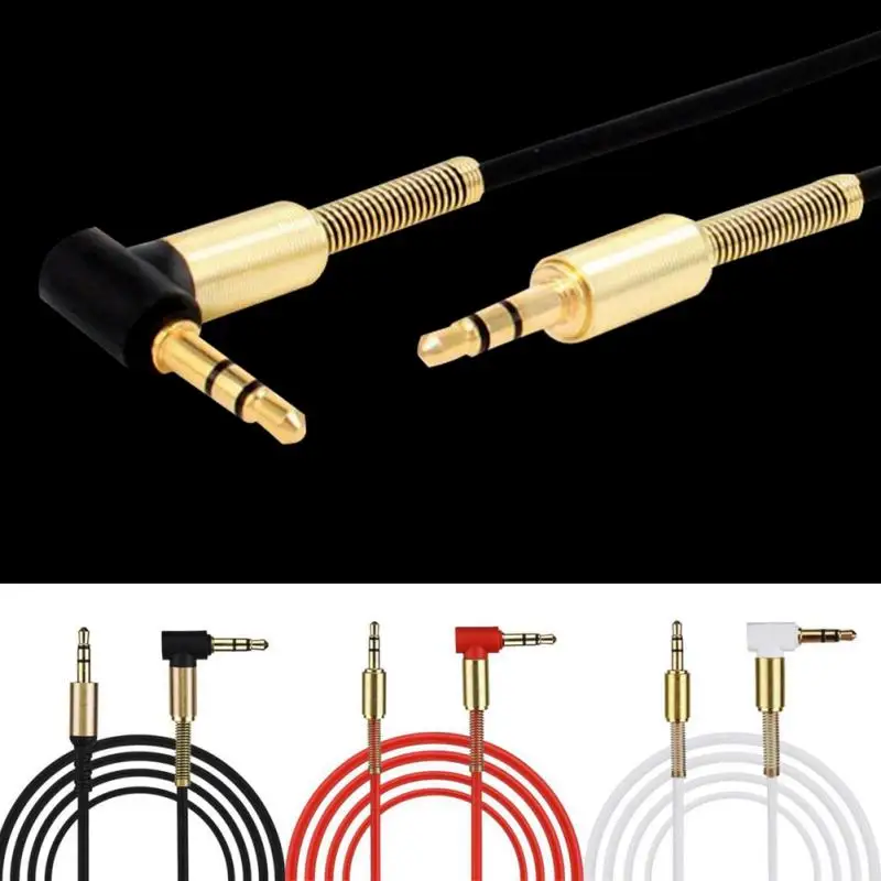 

2019 Audio Cable Gold Plating 3.5mm Male to Male Car Aux Auxiliary Cord Jack Stereo Audio Cable for Phone MP3