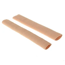 1 шт. ребристый гель для ткани трубчатые втулки Крышка для молотка носочный коготь блистерные корны пальцы Seporate защита для ухода за ногами