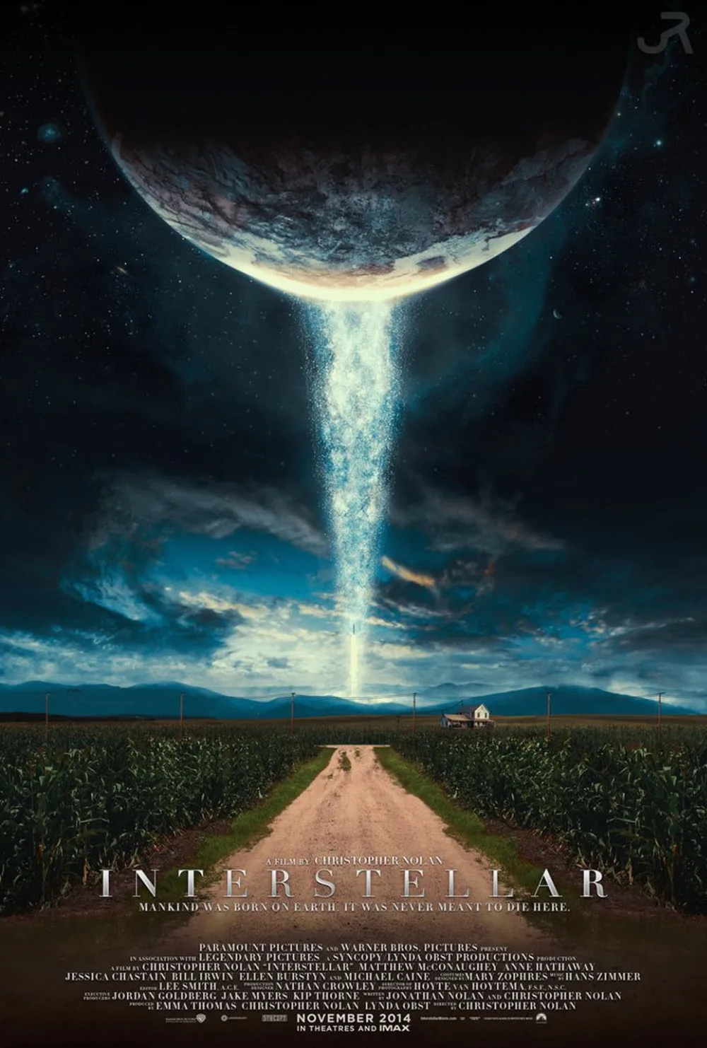 Home Decor Interstellar Alien Space Travel-Silk Art Poster Wall Sicker Decoration Gift
