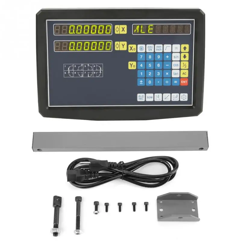 

JCS900-2AE 110V-240V Grating Digital Readout for Milling Machine Lathe with Mounting Acessories 0-3020mm