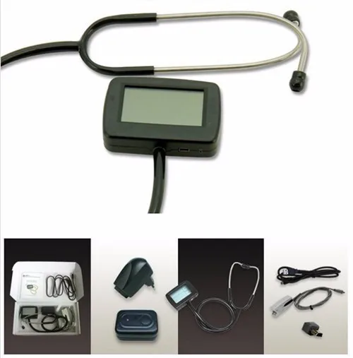 

CONTEC CMS-M Multi-function digital visual Electronic Stethoscope Heart Rate ECG With spo2 pulse oxygen probe CE Approved