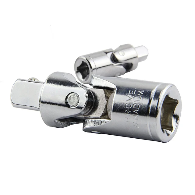 1/4″ 3/8″ 1/2″Universal Joint Set Ratchet Angle Extension Bar Socket Adapter