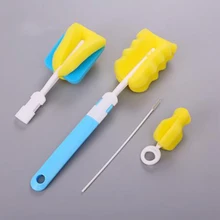 4 шт./компл. Детские бутылки молока сосков соску щетка для новорожденных детская бутылочка для кормления соска пустышка соломы чистого пластика