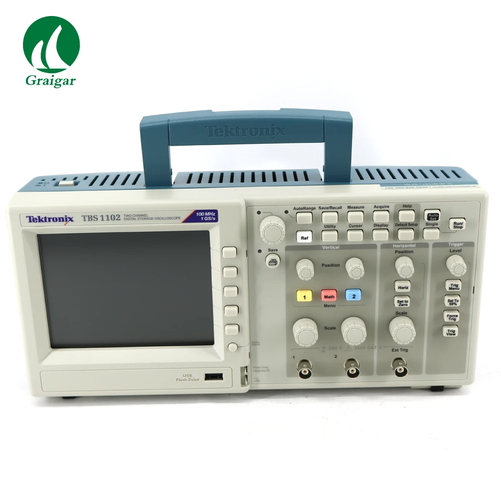 Tektronix цифровой запоминающий осциллограф TBS1102 устройства с 16 автоматических