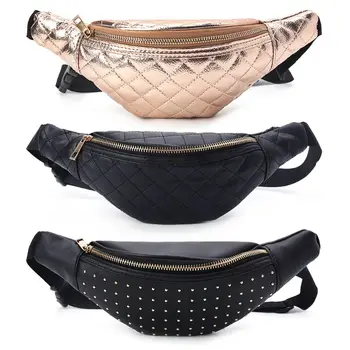 

Fashion Women Waist Bag Bum Phone Pouch Fanny Pack Running Zip Belt Chset Bags Travel
