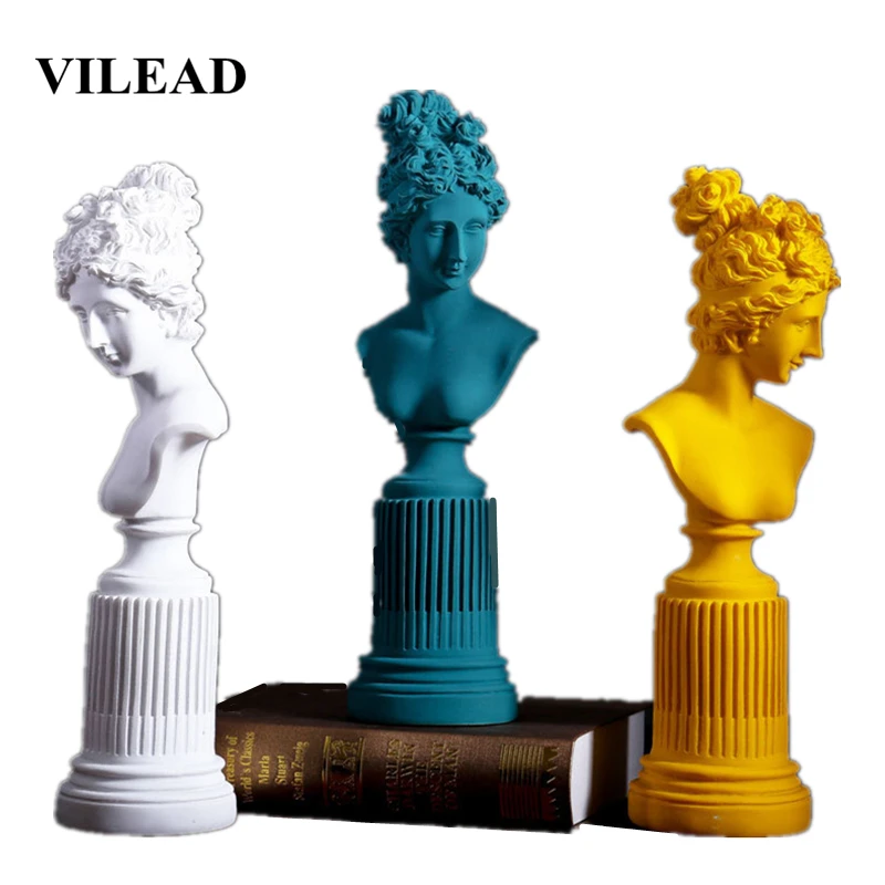 VILEAD, 36 см, статуэтки богини из смолы, Freya, для гостиной, дома, Художественная Скульптура, для кабинета, окна, креативный портрет, украшение, подарки