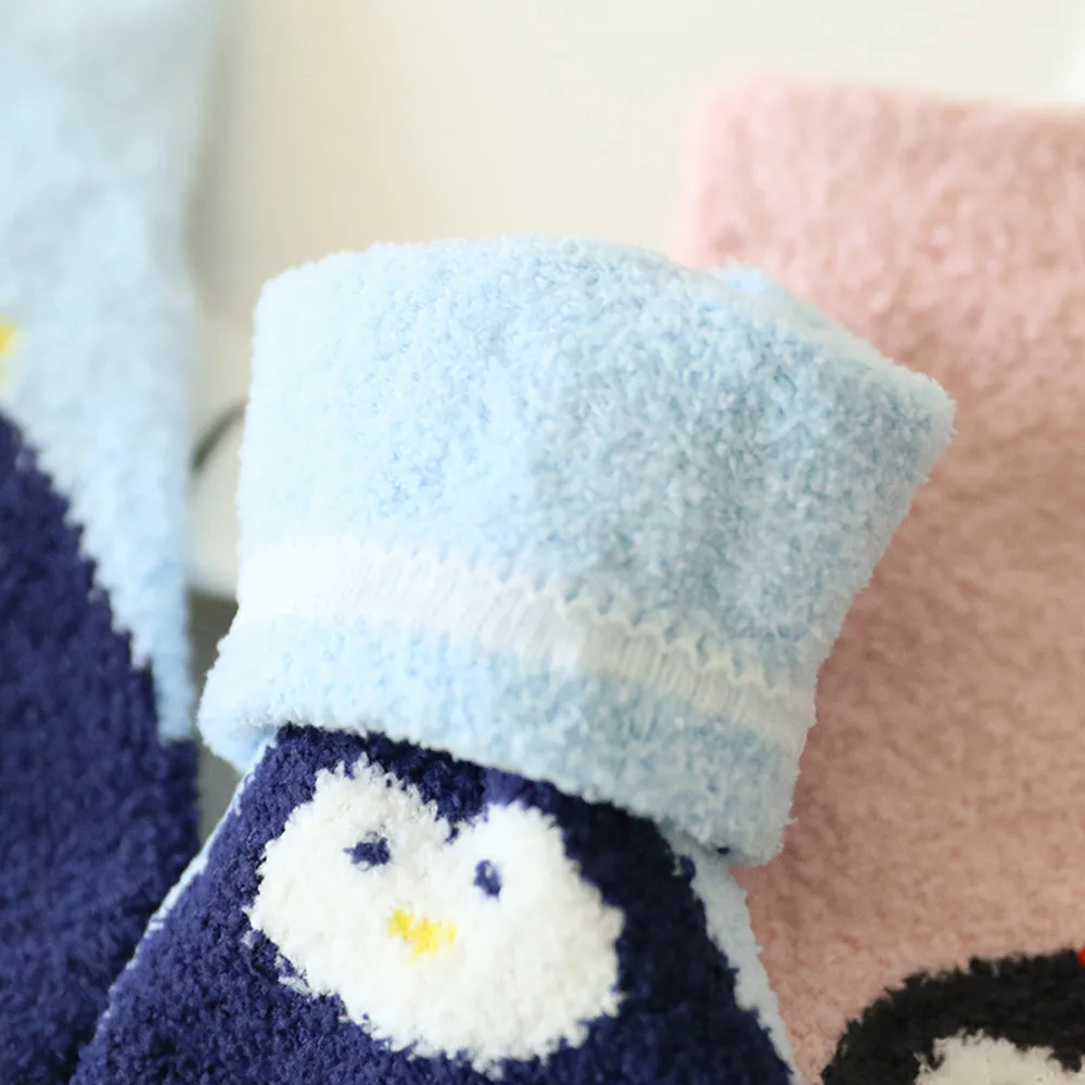 2018 Новая мода для новорожденных носки для мальчиков мультфильм печати Детские носки с помпонами милый младенческой малыша унисекс