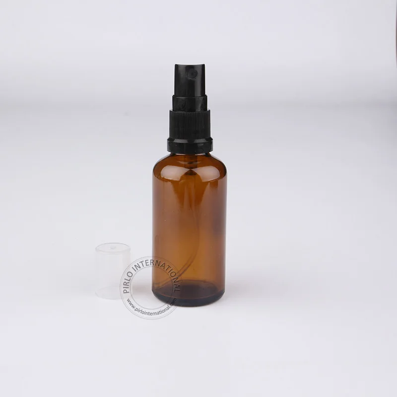 

Free Shipping 5 x 50ml/50cc High Quality Essential Oil Bottle With Sprayer Amber Cosmetic Containers For Women Glass Atomizer