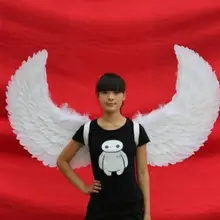 На заказ новое поступление хорошие белые перья крылья шоу-показ мод реквизит для взрослых маленький сценический реквизит Производительность Крылья Ангела