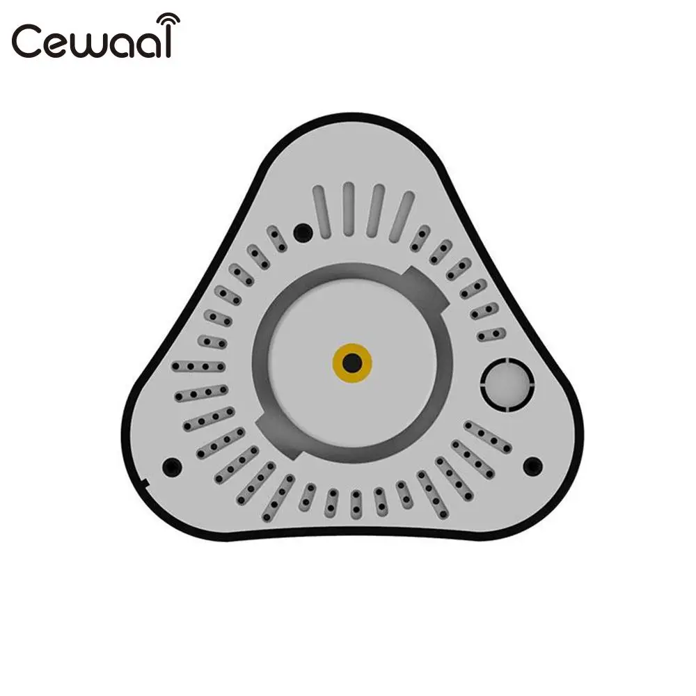 Cewaal 360 Degree Wide Angle Fisheye Panoramic Panorama IP VR Camera CCTV Cam Video IR Night Vision US plug Camcorder Cam
