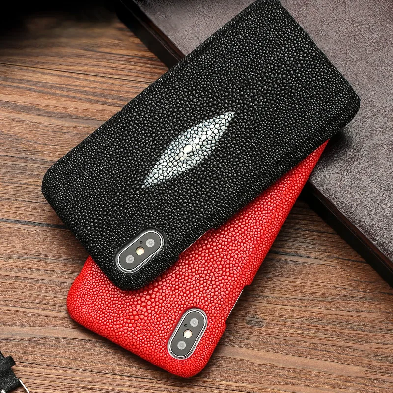  Genuine Leather Pearl fish phone case for iPhone 11 Pro 11max 11 XS XR XSmax 7 8 plus luxurious Fal