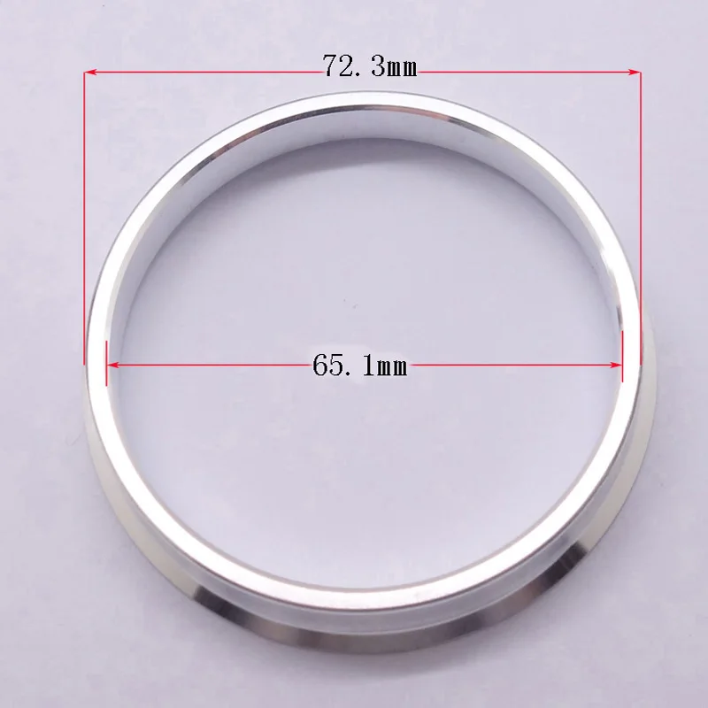 

4pcs Alloy Customize Made Wheel Spacer Spigot Hub Centric Rings 72.3mm to 65.1mm