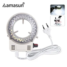 4,5 W 100 V-240 V Регулируемый МИКРОСКОП СВЕТОДИОДНЫЙ Кольцо света профессиональное освещение для стерео микроскоп Камера Лупа осветитель