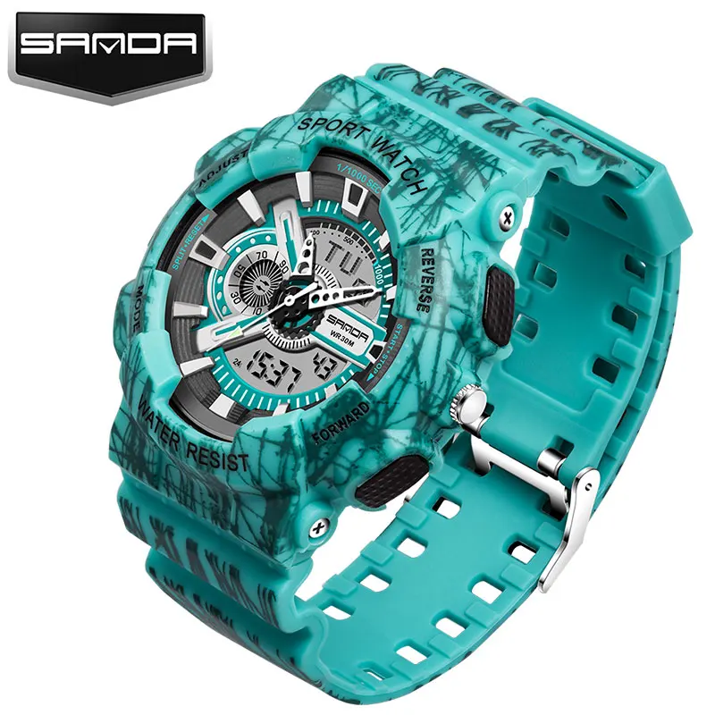 New Outdoor Army Military Sport Watch Men Top Luxury Brand Famous Male Clock Led Digital Wrist