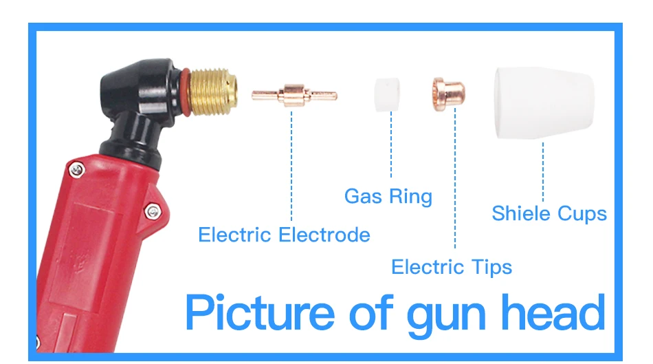 40 шт. короткие PT-31 Резка Факел короткий Ni гафний провода или Cooper наконечники и электроды для 40A 50A инвертор воздуха Plasma Cutter