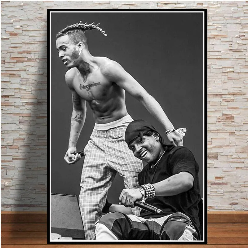 

Poster Prints Ski Mask The Slump XXXTentacion God Hip Hop Rap Music Stars Art Painting Wall Pictures For Living Room Home Decor