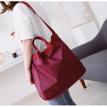 

Nylon Waterproof Large Pocket Casual Tote Women's Handbag Shoulder bags Travel Bags Crossbody bag For Women weekend Bag