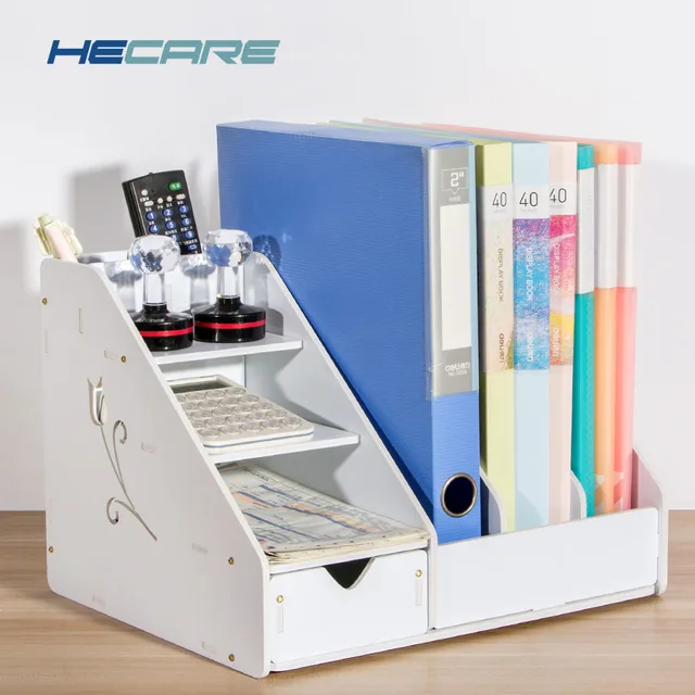 Multifunction Plastic Home Office Storage Holder White Pink Desk Office Storage Holder White Pink Desk