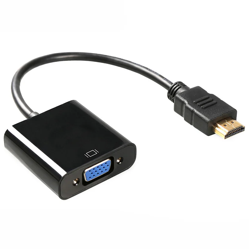

HDMI to VGA Adapter Male To Famale Converter Adapter 1080P Digital to Analog Video Audio For PC Laptop Tablet