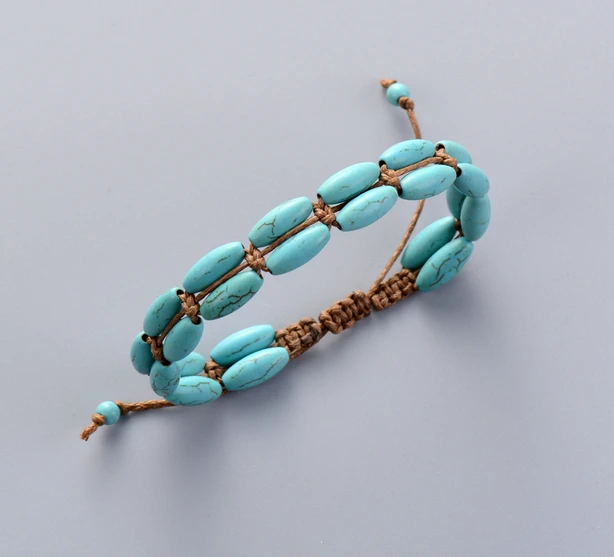 

Exclusive Stone Cord Braided Bracelet Boho Stackable Friendship Bracelets Handmade Creative Bracelet wholesaler