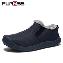 

2018 Winter Boots Men Shoes Keep Warm Casual Shoes Fur Men Winter Snow Boots Warm Fur Plush Insole Couple Sneakers Plus Size 48