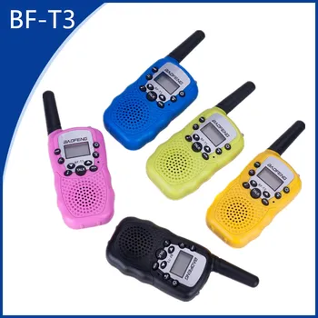 

2pcs Mini Children's UHF Walkie-talkie BF-T3 Baofeng FRS Two-way Radio Comunicador T3 Handy Talkie Kids Toy 8 CHs HF Transceiver