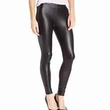 New Spring autumn Trousers Plus size elastic waist Slim Fit fashion high stretch leggins Faux Leather