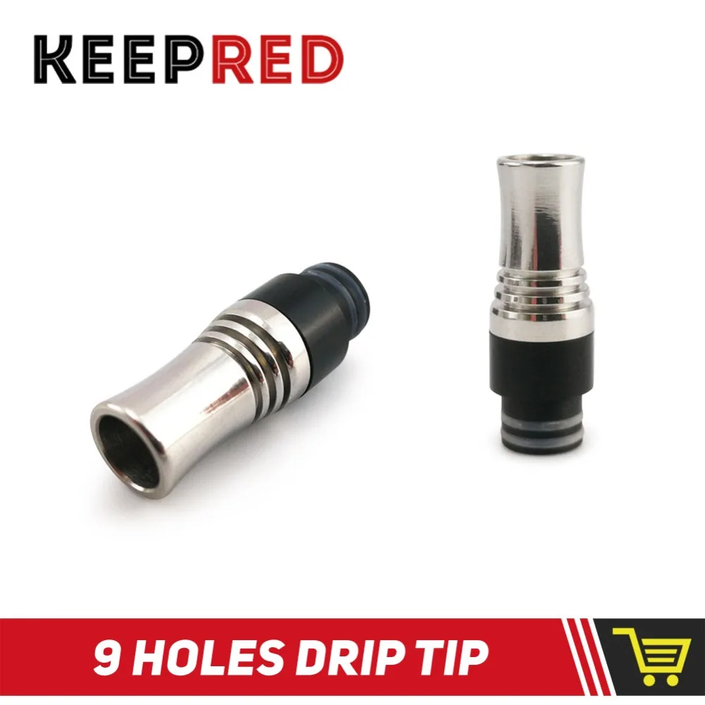 

Keepred 510 Drip Tip with 9 Holes for Atomizer to Prevent E liquid from Slopping Long Drip Tip Mouthpiece for RDA RTA Tank