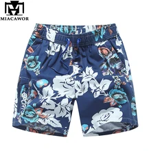 Miacawor новые летние мужские шорты Гавайские Цветочные пляжные шорты мужские Пляжные Шорты повседневные шорты мужские бермуды para hombre K839
