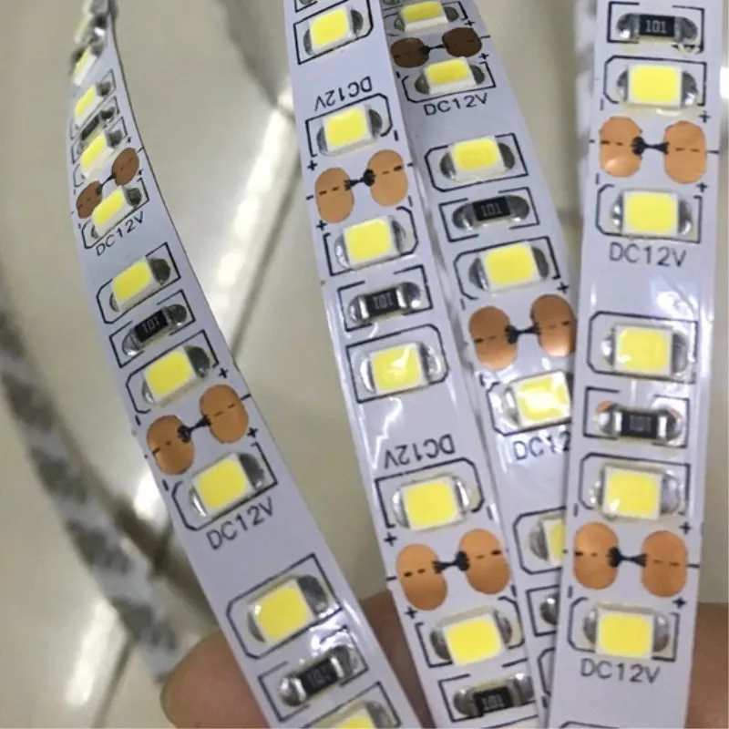 

LED light High CRI+90 smd2835 strip 8MM Width DC12/24V 0.2W/chips 45W neutralwhite Nowaterproof IP20 brighter WS2812 neon light