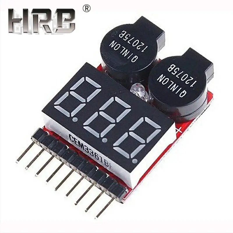 HRB RC Lipo батарея 2S 7,4 V 3S 11,1 V 1100mAh 25C разъем Tamiya Airsoft пневматические пистолеты для радиоуправляемого автомобиля fpv Дрон с 1-8S тестер напряжения - Цвет: 1-8S voltage tester