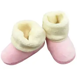 Новые детские Теплые зимние ботинки для маленьких девочек хлопок Обувь новорожденного Сапоги и ботинки для девочек новый P1