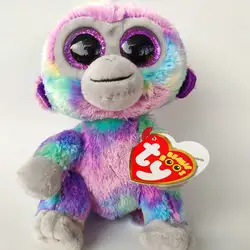 Zuri обезьяна TY beanie boos 1 шт. 15 см 6 "плюшевые игрушки мягкие животные детские игрушки подарок на день Святого Валентина детская игрушка подарок