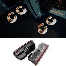 2X LED Door Light Laser CC Logo Projector For VW Golf 5 6 7 Jetta MK5 MK6 MK7 CC Tiguan Passat B6 B7 Scirocco Touareg Sharan