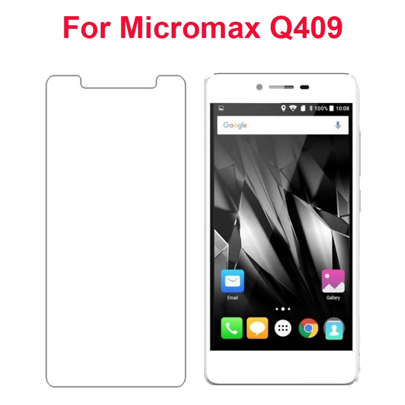 Закаленное стекло для Micromax Q409 защита экрана 9H 2.5D Взрывозащищенная прозрачная