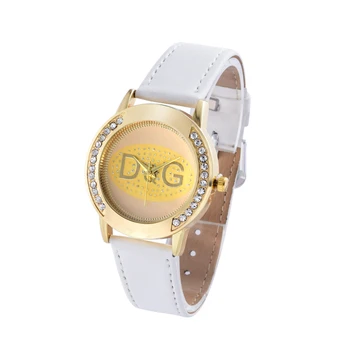 

Zegarki Newest High quality DQG quartz women watches multiple colour Leather Small Dial Rhinestone Sport Watch Hot Sale часы