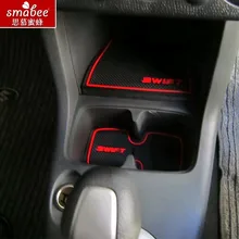 10 шт./компл., для Suzuki Swift 2005-2014, автомобиль Интимные аксессуары 3d резиновая Коврики Нескользящие Коврики подкладке Кубок Pad Салонные подложки smabee