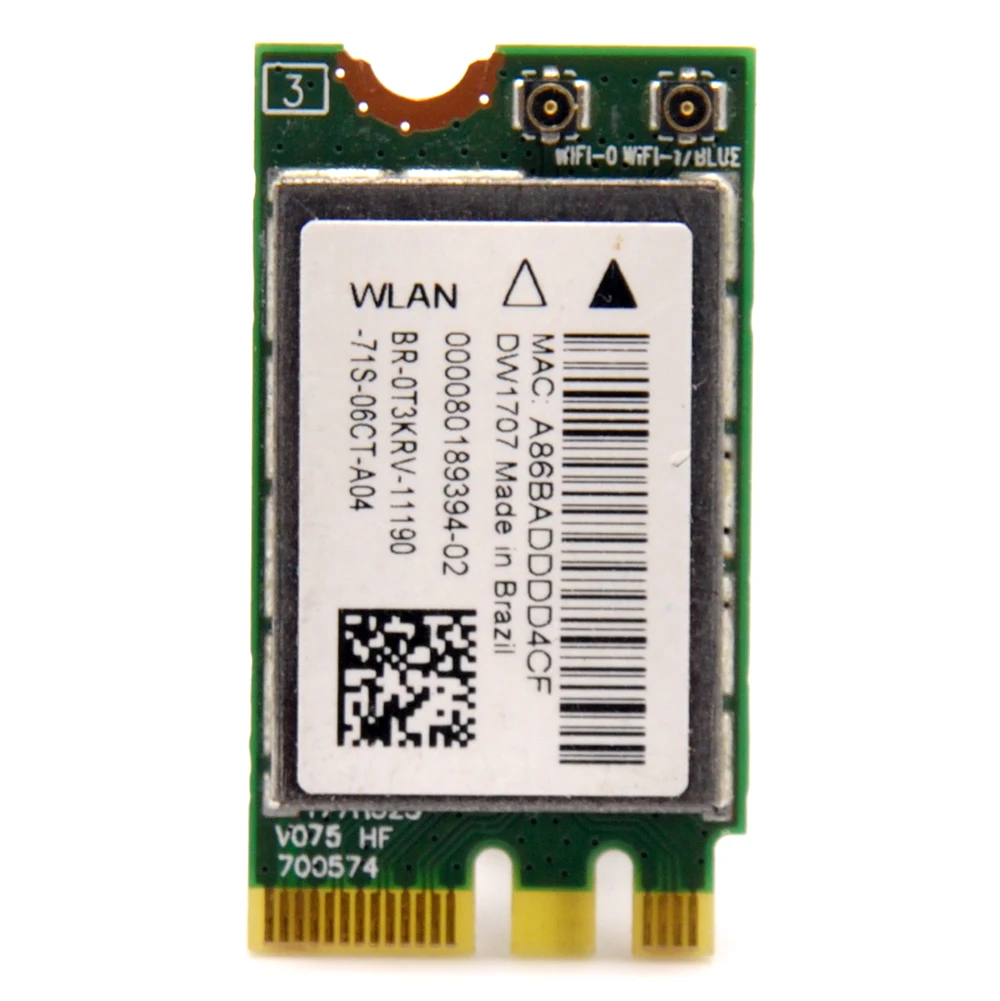 QCA9565 802.11n 300 Мбит/с мини PCi-e M2 NGFF, Wi-Fi адаптер для Qualcomm QCNFA335 с Bluetooth 4,0 для Dell DW1707 Windows 7/8/10