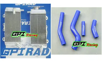 

aluminum racing Radiator + BLUE HOSE FOR YAMAHA WR450F WR 450F WRF450 2011 2010 11 10 NEW