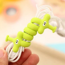 Mobile Phone Digital Cable Organizer Silicone Animal Protective Sleeves Cable Winder Cover for iPhone iPad Data Line