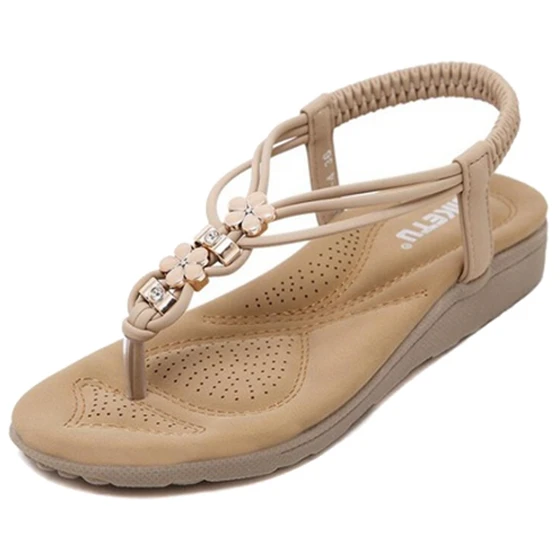 

SIKETU Women Summer Casual Flat Sandals Ladies Summer Bohemia Beach Flip Flops Shoes Women Shoes Sandles