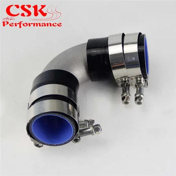 

2.25" Cast Aluminum 90 Degree Elbow Pipe Turbo Intercooler+ silicone hose kit