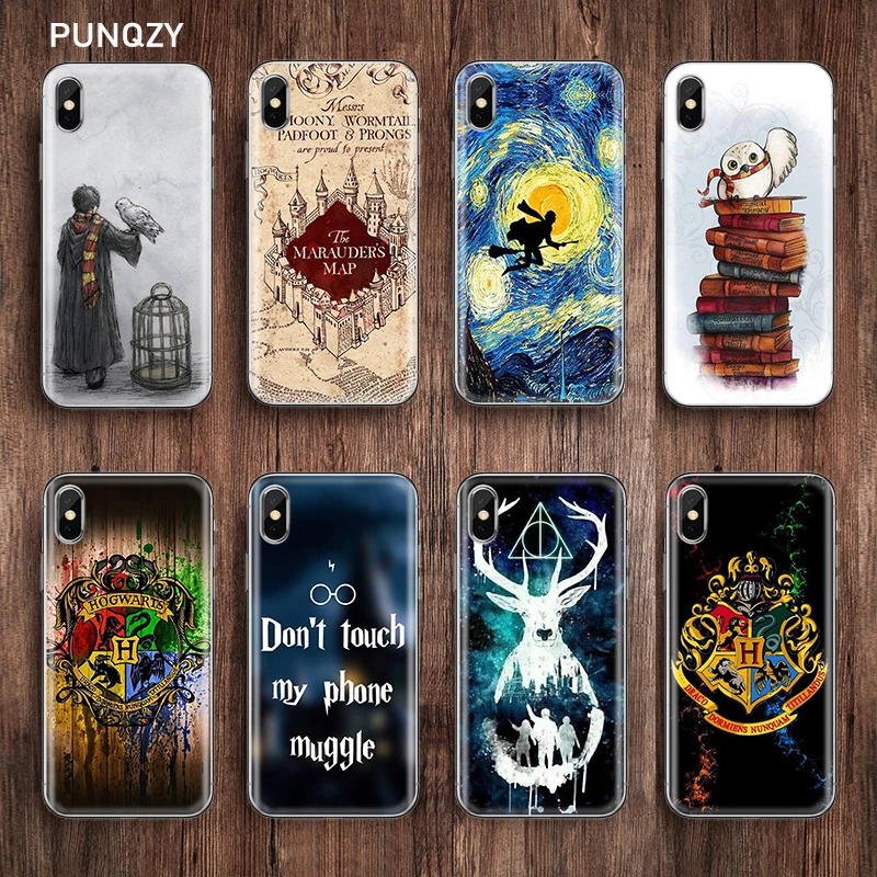 Чехол для Apple iPhone 7 6 S 8 плюс 5X6 XR XS чехол Гарри Поттер и Джексон Узорчатая серия