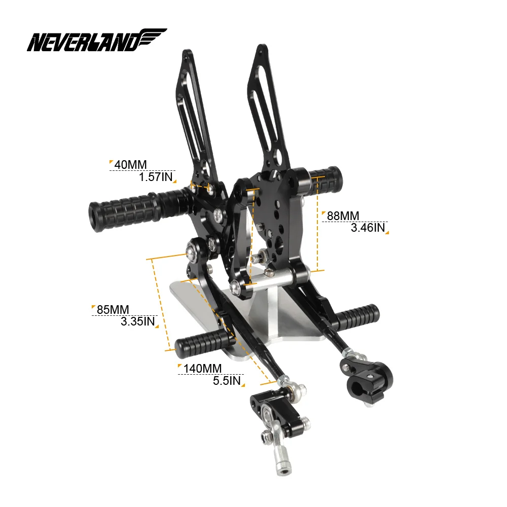 F4 1000 2010- 2011 2012 2013 ЧПУ Регулируемый Rider Сзади наборы для ухода за кожей Rearset Подножка для ухода за кожей ног колышки MV Agusta D49