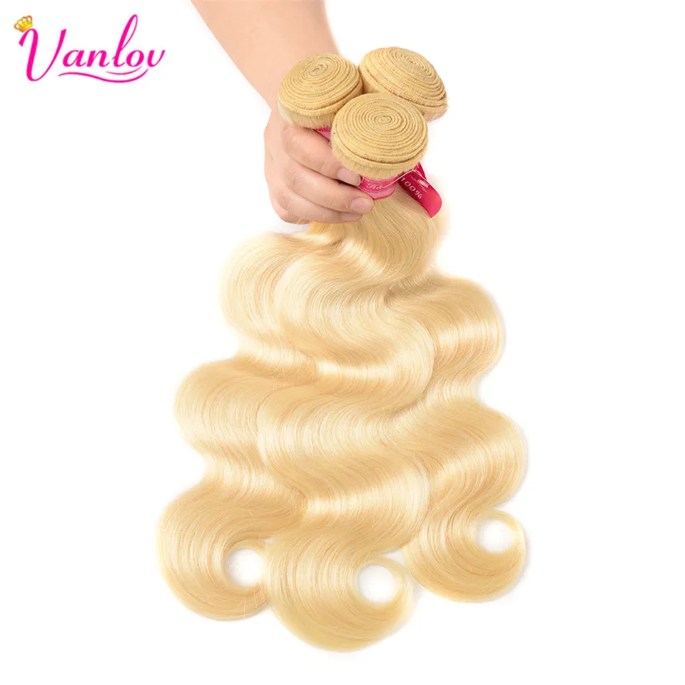 Vanlov Blonde Bundles With Closure 613 Body Wave Peruvian Hair Bundles With Closure Human Hair Extension Non-Remy Honey Blonde Vanlov Blonde Bundles With Closure 613 Body Wave Peruvian Hair Bundles With Closure Human Hair Extension Non-Remy Honey Blonde