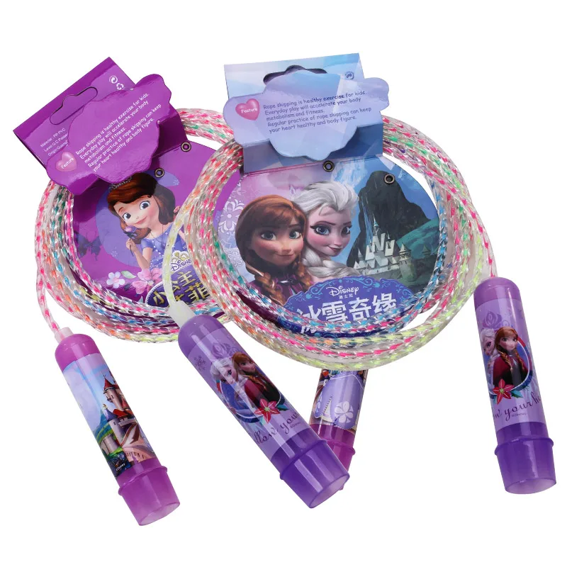 8 feet 230cm Cartoon Sophia Frozen Girls boy Children's Skipping Colourful Jump Rope outdoor Sport toy