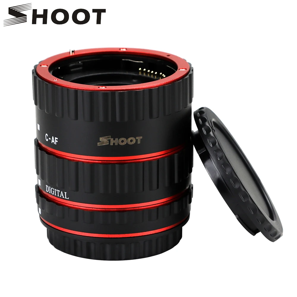 JMFOTO 13/21/31 мм красный металлическое переходное маркокольцо с автоматической фокусировкой кольцо для цифровой однообъективной зеркальной камеры Canon EOS EF EF-S Lens DSLR 1100D 700D 650D 600D камеры