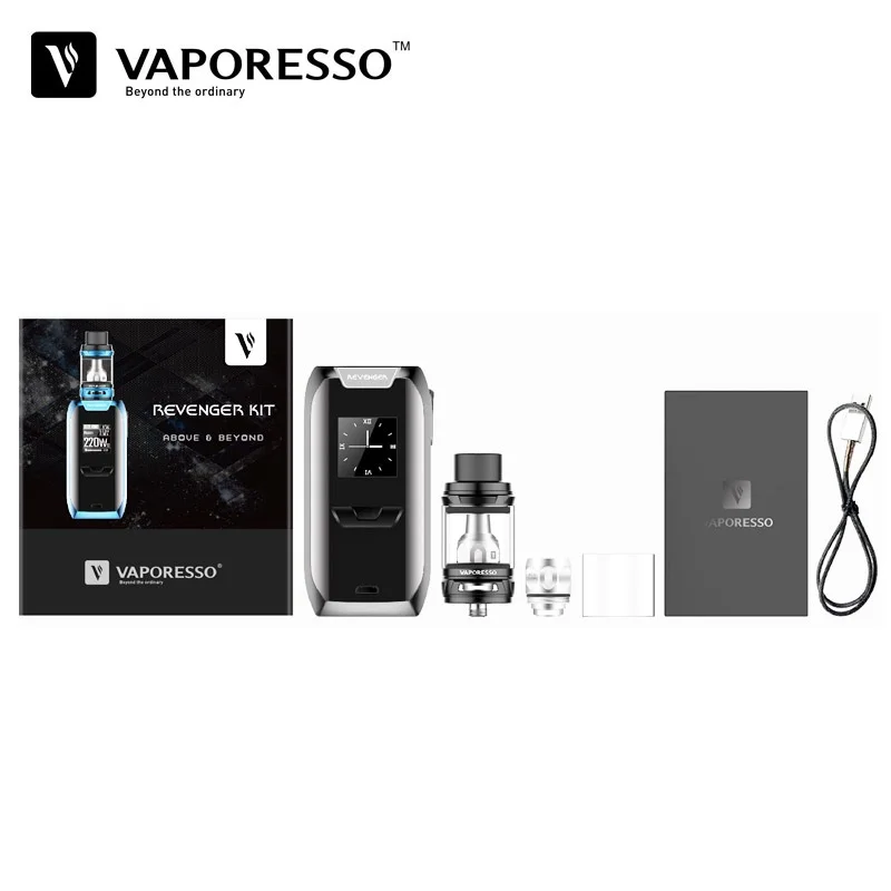 Vaporesso Revenger 220W TC Box Mod Kit 5ML Vape Tank Vaporizer Electronic Cigarette Vaper Elektronik Sigara 510 Vaporizador Vaporesso Revenger 220W TC Box Mod Kit 5ML Vape Tank Vaporizer Electronic Cigarette Vaper Elektronik Sigara 510 Vaporizador